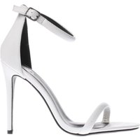 Missguided White Strap Barely There High Heels