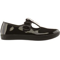 Dr Martens Black Eclectic Woolwich T-bar Flats