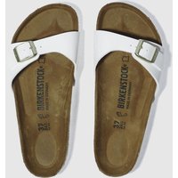 Birkenstock White Madrid Patent Sandals
