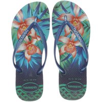 Havaianas Navy & Green Slim Tropical Sandals