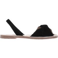 Solillas Black Bow Sandals