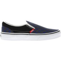 Vans Black And Blue Slip-on Checkerboard Boys Youth