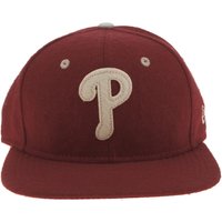New Era Red Phillies Felt Wool 9fifty Caps And Hats