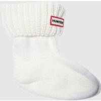 Hunter White Half Cardigan Socks