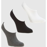 Converse White & Grey Kids Basic Invisible Socks