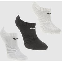 Nike White & Black Kids Quarter Sock Pack Socks