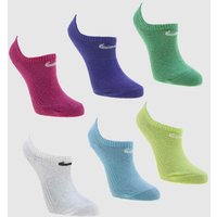 Nike Multi Kids Dri Fit Cotton 6 Pack Socks