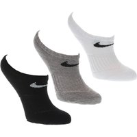 Nike White & Black Kids No Show Sock 3pk Socks
