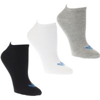 Adidas White & Black Trefoil Liner 3 Pack Socks
