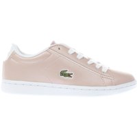 Lacoste Pale Pink Carnaby Evo Girls Junior