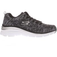 Skechers Black & White Fashion Fit Style Chic Trainers