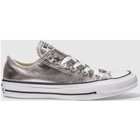 Converse Pale Pink All Star Metallic Ox Trainers