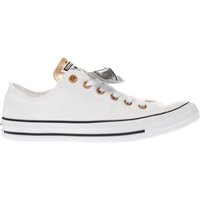 Converse Silver & Bronze All Star Double Tongue Ox Trainers