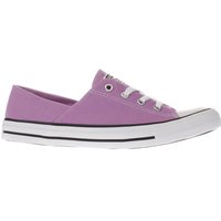 Converse Purple Coral Canvas Ox Trainers