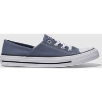 Converse Navy & White Coral Canvas Ox Trainers