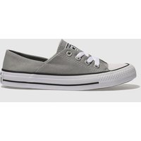 Converse Grey Coral Canvas Ox Trainers