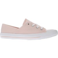 Converse Pale Pink Coral Micro Dot Knit Trainers
