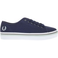 Fred Perry Navy & White Phoenix Flatform Trainers