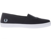 Fred Perry Navy & White Aubyn Slip On Trainers