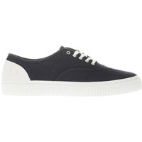 Fred Perry Navy & White Barson Canvas Trainers