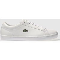 Lacoste White Straightset Trainers