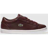Lacoste Burgundy Straightset Trainers