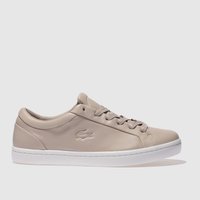 Lacoste Pale Pink Straightset Trainers