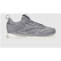 Reebok Grey Classic Leather Trainers
