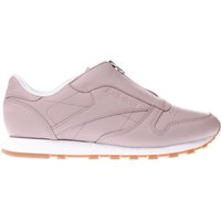 Reebok Pale Pink Classic Leather Zip Trainers
