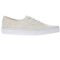 Vans Cream Authentic Speckled Jersey Trainers