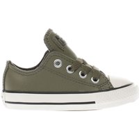 Converse Khaki All Star Lo Leather Unisex Toddler