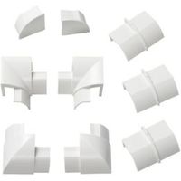 D-Line ABS Plastic White Value Pack (W)30mm Pack Of 9