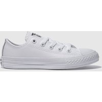 Converse White All Star Ox Leather Unisex Junior