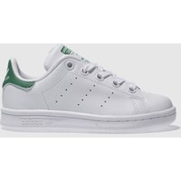 Adidas White & Green Stan Smith Unisex Junior
