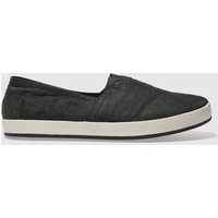 Toms Black & White Avalon Slip-on Shoes