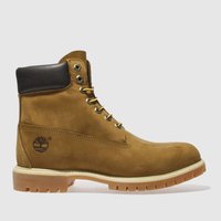 Timberland Tan 6-inch Premier Brown Leather Boots
