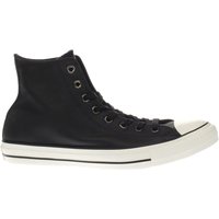 Converse Black All Star Hi Leather Trainers