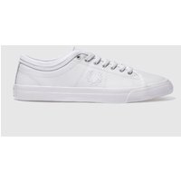 Fred Perry White Kendrick Tipp Leather Trainers