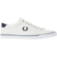 Fred Perry White & Navy Underspin Trainers