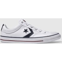 Converse White & Navy Star Player Re-mastered Trainers