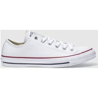 Converse White All Star Leather Ox Trainers