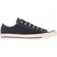 Converse Navy All Star Peach Canvas Ox Trainers