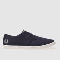 Fred Perry Navy Byron Low Twill Trainers