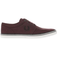 Fred Perry Burgundy Stratford Trainers