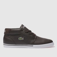 Lacoste Dark Brown Ampthill Lcr Trainers