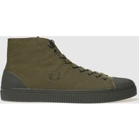 Fred Perry Khaki Hughes Mid Trainers