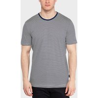Aquascutum Tyson Stripe Short Sleeve T-Shirt - Navy, Navy