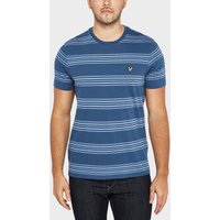 Lyle & Scott Block Stripe Short Sleeve T-Shirt - Blue, Blue