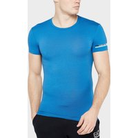 Emporio Armani Sleeve Brand Short Sleeve T-Shirt - Blue, Blue
