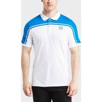 Sergio Tacchini Young Line Short Sleeve Polo Shirt - White/Blue, White/Blue